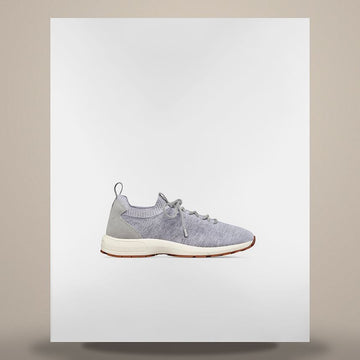 DIOR B80 Lounge Sneakers Grau Cannage Wolle Cashmere Seide Strick & Grau Wildleder Kalbsleder 3SN333AAS_H856 158758776 [P]