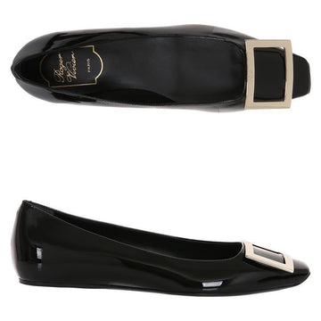 ROGER VIVIER Ballerinas mit Trompete aus Lackkalbsleder 155270820 [P]