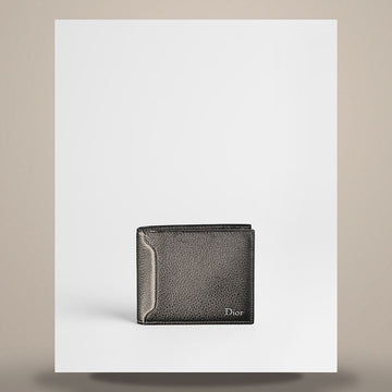DIOR Münzbeutel mit Bogen Schwarz Geprägtes Kalbsleder 158759892 [P]