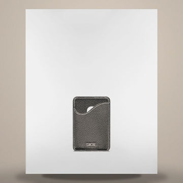 Dior Saddle Magnetic Card Holder Black Grained Calfskin 2ADCH168YKK_H00N 158759907 [P]