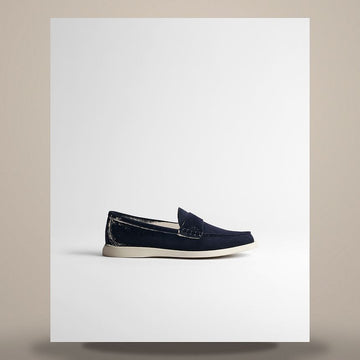 Dior Granville Loafer Deep Blue Suede Calfskin 3LO216ADR_H500 158759939 [P]