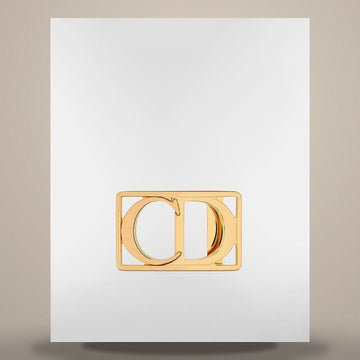 DIOR CD Icon ベルト バックル ゴールド フィニッシュ ブラス 35mm 158759950 [P]