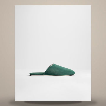 Dior Indio Mule Deep Green Suede Calfskin 158759969 [P]