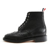 THOM BROWNE ペブルレザー ウイングチップ ブーツ 158760335 [P]