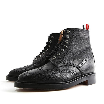 Thom Browne Pebble Leather Wingtip Boots 158760335 [P]