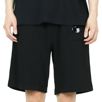 CP Company Men's Lens Wappen Cotton Shorts (Black) 18CMSB268A 110337O 999 133518983 [P]