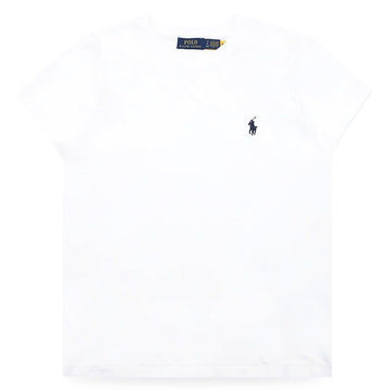 POLO RALPH LAUREN 女性用ポニー刺繍ロゴ半袖(ホワイト) 211B14605 032 153080365 [P]