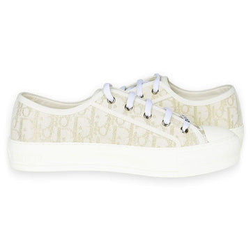 Dior Women's Work and Oblique Low Top (Ivory/Gold) KCK250DJE S62K 126740928 [P]