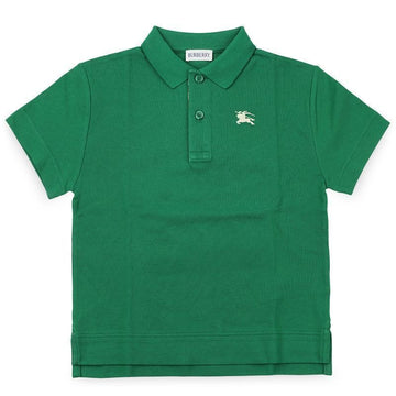 Burberry Kids Classic Collar Embroidered PK Short Sleeve (Green) 8117369 A3736 12,14Y 155069896 [P]