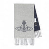 Vivienne Westwood [Limited Edition/30 Pieces] 26FW Reversible Two-Tone Wool Scarf 81030006 W01MK P407 158760804 [P]