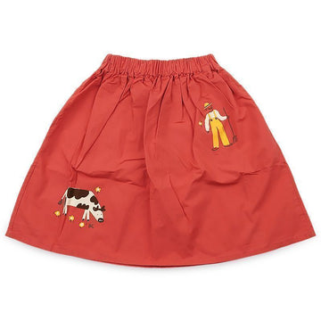 BOBO CHOSES Kinder Farm Abenteuer Midi Rock (Rot) B126AC081 611 154026168 [P]