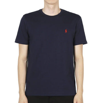 POLO RALPH LAUREN メンズポニー刺繍ロゴ半袖シャツ（ネイビー） 710680785 004 124362738 [P]