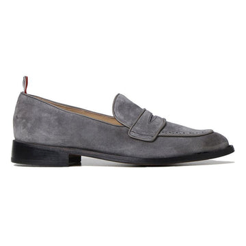 THOM BROWNE Varsity Penny Suede Loafer Mittelgrau 03050 035 74953555 [P]