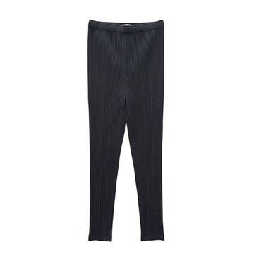ISSEY MIYAKE Navy Pleated Elastic Pants S 158778265 [P]