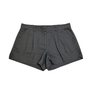 Theory Black Linen Blend Shorts 66 158781538 [P]