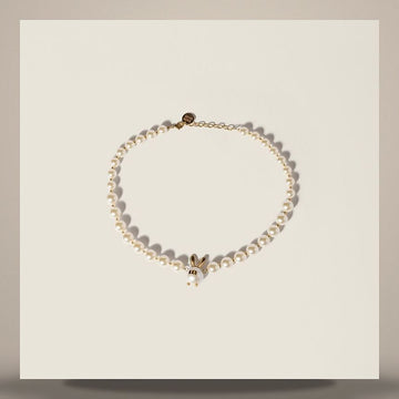 Dior Metal and Pearl Necklace 158793870 [P]