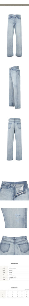 AURALEE Light Indigo Faded Selvedge Denim Hose 158796026 [P]