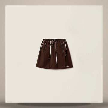 MIU MIU ウォッシュドギャバジンスカート 158796250 [P]