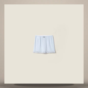 Miu Miu Crepe de Chine Mini Skirt 158796261 [P]