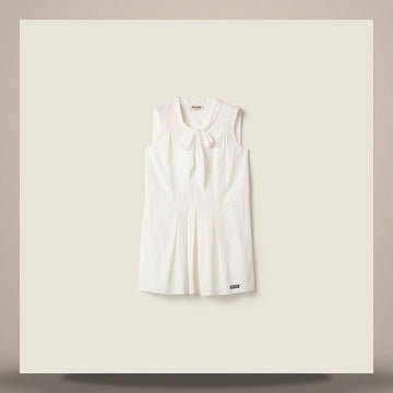 MIU MIU Slub Popeline Kleid 158796310 [P]