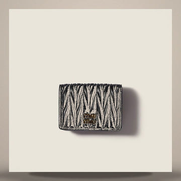 Miu Miu Small Matelassé Nappa Leather Wallet 158798095 [P]