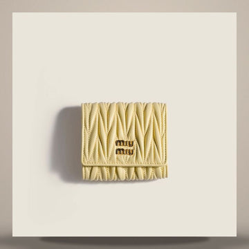 Miu Miu Small Matelassé Nappa Leather Wallet 158798080 [P]