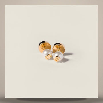 Miu Miu Metal and Pearl Earrings 158799010 [P]