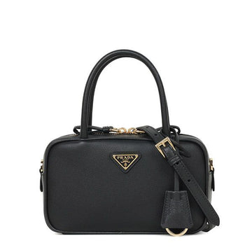 PRADA 26SS ブラック バウレット トートバッグ 1BB152 2CYS F0002 158800141 [P]