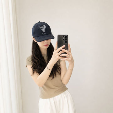 GUCCI Print Baseball Cap Navy 158800839 [P]