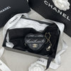 CHANEL Herz-Anhänger Mini Tasche Schwarz mit Gold AP4838 158803754 [P]