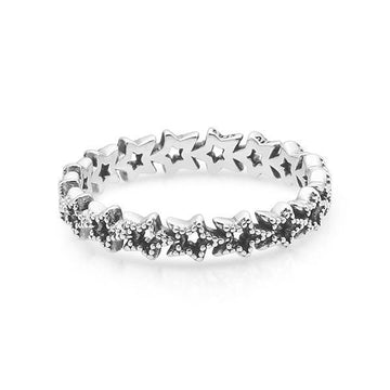 PANDORA アシンメトリック スター シルバー リング 190029C00 40035877 [P]