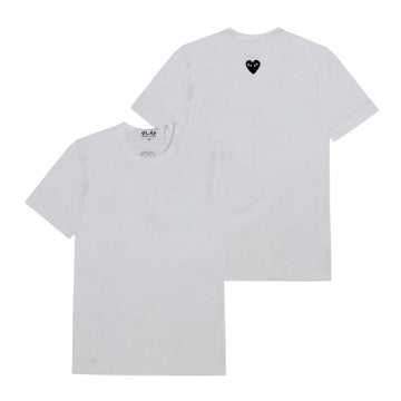 COMME DES GARCONS Kurzarm T-Shirt mit Herz-Patch in Schwarz AX-T341-051 3 149554655 [P]