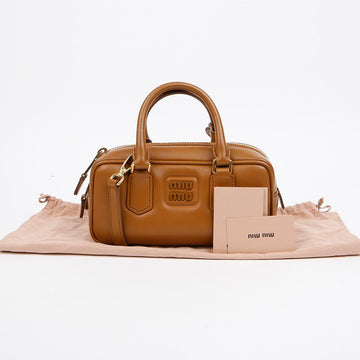 MIU MIU Arkadie Leder Tasche Karamell 158542210 [P]