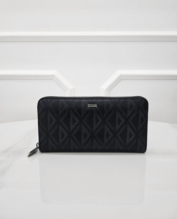 DIOR Zipper Geldbörse CD Diamant Schwarz 2ESBC252DCO 158806269 [P]