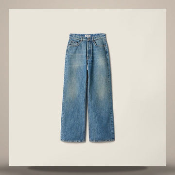 Miu Miu Five Pocket Washed Denim Jeans 158806664 [P]