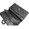 CHANEL Vintage Shiny Flap Chain Shoulder Bag Small Silver Hardware 158808008 [P]
