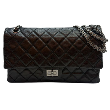 CHANEL Vintage Shiny Flap Chain Shoulder Bag Small Silver Hardware 158808008 [P]