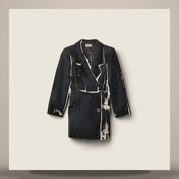 MIU MIU Doppelt gefütterte Wolljacke 158808386 [P]