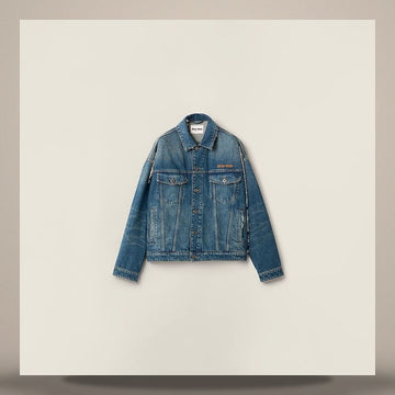 Miu Miu Denim Bomber Jacket 158808766 [P]