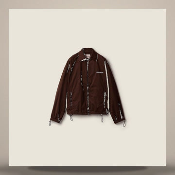 MIU MIU Gewaschenes Gabardine Varsity-Jacket 158809125 [P]