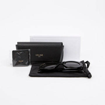 CELINE Damen Triomphe 01 Acetat Sonnenbrille Schwarz 158665010 [P]