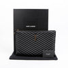 SAINT LAURENT カサンドラ マトレーゼ キルティング レザー ドキュメント ホルダー ブラック ゴールド金具 158672860 [P]