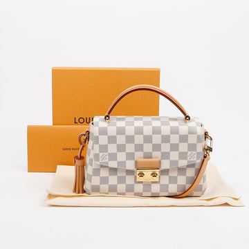 LOUIS VUITTON Crossover Damier Azur Canvas Top Handle Schultertasche 158672882 [P]