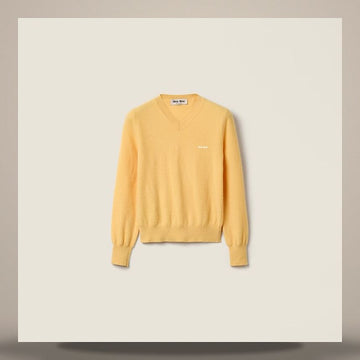 MIU MIU V-Ausschnitt Woll Cardigan 158813336 [P]