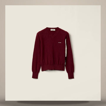 MIU MIU V-Ausschnitt Wollcardigan 158813342 [P]