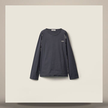 MIU MIU ストレッチポプリントップ 158813349 [P]