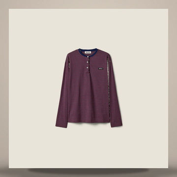 MIU MIU Gestreiftes Jersey T-Shirt 158813357 [P]