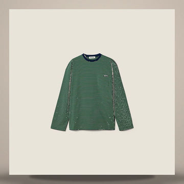 MIU MIU Gestreiftes Jersey T-Shirt 158813359 [P]