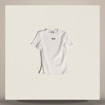 MIU MIU Baumwoll-T-Shirt mit Spitzenmotiv MT2251_1951_F0009_S_OOO 158813422 [P]