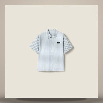 MIU MIU Karierte Popeline-Bluse 158813423 [P]
